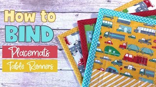 How to Bind Placemats amp Table Runners  Tutorial [upl. by Etnaik658]