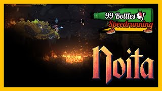 Noita Its Raining Fire  99 Bottles of Speedrunning [upl. by Mathias425]