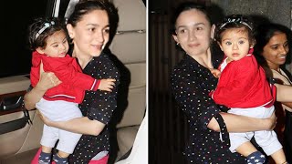 Finally Alia Bhatt gave first glimpse of daughter Raha Kapoor  Alia ki Beti Raha Kapoor ka Photo [upl. by Hillari]