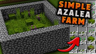 Easy 120 Azalea Farm for Minecraft Bedrock MCPE [upl. by Burnard700]