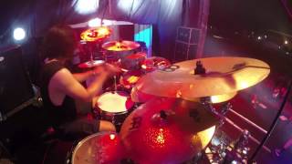 Drum Cam BURGERKILL  Shadow Of Sorrow  House Of Greed live at Rockin Noizee 2017 [upl. by Idnac]