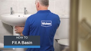 Wickes How To Fit a Basin amp Taps [upl. by Hen681]