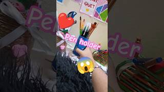 DIY pen stand craftPencil organizerPen standshorts [upl. by Neelram]