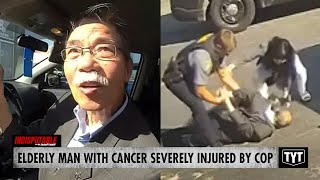 WATCH Cop Brutally Slams Elderly Man Who Has Bone Cancer Over UTurn [upl. by Ecenaj159]