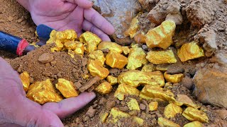 Gold Rush most expensive discovered  Treasure Hunt With Metal Detector Mining Exciting [upl. by Ayenet]