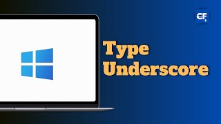 How to type underscore    on your laptop [upl. by Oriane427]