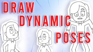 FROM STATIC TO DYNAMIC CARTOON POSES DRAWING GUIDE  Part 3 [upl. by Bred161]