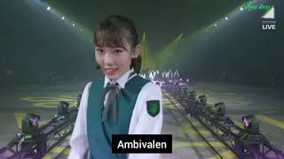 Keyakizaka46  Ambivalent Live Online But With You sub indo Koike Minami center [upl. by Assirral]