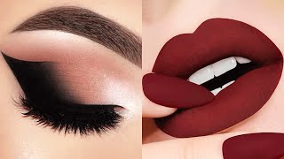 EASY LIPS amp EYE MAKEUP ART TUTORIAL ✨ The Best Makeup Ideas  Makeup Inspiration [upl. by Bunnie]