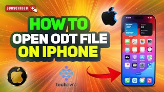 How to open ODT file on iphone 2024 [upl. by Ateiram780]