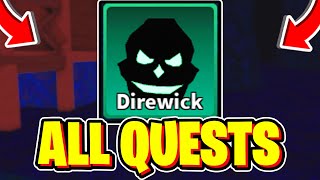 How To COMPLETE ALL DIREWICK QUESTS In SURVIVE THE KILLER Halloween Event Roblox [upl. by Haggi]