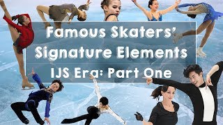 Signature Elements of Famous Skaters IJS Era Part One [upl. by Iiette976]