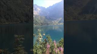 Beautiful mountains 🏞️ relaxing hidden lake in Tatra mountains morskieoko tatry poland mountains [upl. by Won]