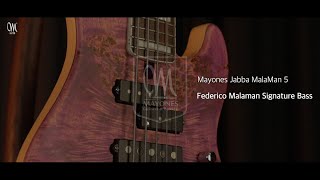 Mayones Jabba MalaMan 5 Federico Malaman Signature Bass Teaser [upl. by Drahsar]