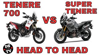 Yamaha Tenere 700 vs Super Tenere ES On and Off Road Comparison [upl. by Notecnirp]