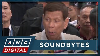 Nanggigil ako Duterte reacts to Trillanes accusations during House probe  ANC [upl. by Kopple15]