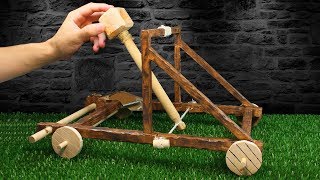 How To Make a CATAPULT  Amazing Wooden Catapult [upl. by Iasi]