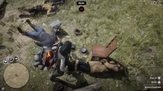 Red Dead Redemption 2 online  lasso bug [upl. by Yatnahc]