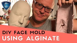 DIY Face Cast and Mold using alginate [upl. by Lamp]