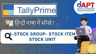 Create Stock Group  Stock Item  Stock Unit  Tally Prime [upl. by Belter459]