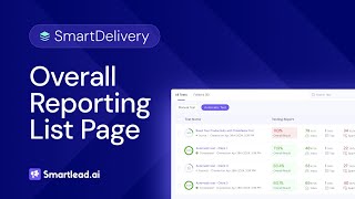 1 Understanding the Reporting List Page for Maximum Deliverability  SmartDelivery [upl. by Corie]