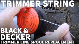 Black and Decker Trimmer Line Spool Replacement  Change the Automatic Feed Spool AFS BampD Trimmer [upl. by Niawat486]