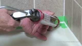 How To Remove And Apply Silicone To A Bathtub [upl. by Ibocaj]