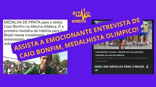 Caio Bonfim a entrevista emocionante do medalhista de Prata nas Olimpíadas [upl. by Sunil852]