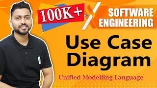 Use Case Diagram in UML  Software Engineering [upl. by Nipsirc134]