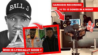 Strongman is better than Sarkodie lyrically  Ball J  Sarkodie recording 10 to 15 songs in 1 night [upl. by Matheny]