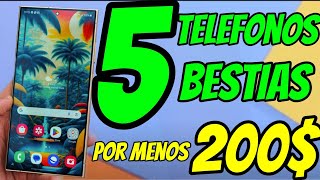 TOP 5 Teléfonos Bestias por Menos de 200 – ¡Potencia a Bajo Precio [upl. by Sidnarb]