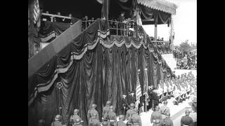 Montfaucon American Monument Dedication in 1937 [upl. by Leunamnauj]