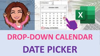 Excel date picker insert an excel date picker calendar in a cell [upl. by Nannah498]