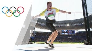 Germanys Harting wins Discus gold [upl. by Earle]