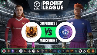 SAFA Pro League SZN 3  Phoenix FC vs Blitzkrieg Academy  Conference B  Matchweek 1 [upl. by Lloyd]