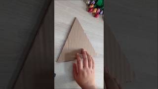 Reuse of cardboard to make aesthetic wall decor [upl. by Dawkins]