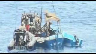 somali pirate mothership is blown up and explodesvideo and pictures [upl. by Atinel]