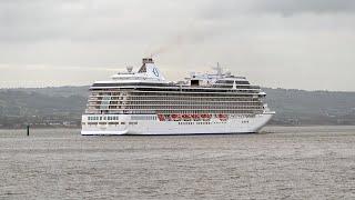 Marina Oceania leaves Belfast Harbour GB  3rd September 2024 [upl. by Norval]