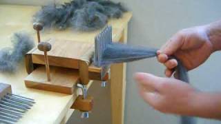 Combing Wool with Benjamin Green Standard Wool Combing Kit [upl. by Daisy]