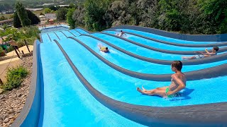 🌊 Blue Wave Water Slide 🐳 at Aquaréna Mogyoród 🇭🇺 [upl. by Stevens]