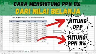 Rumus Cara Menghitung PPN 11 dari Harga Belanja yang Termasuk PPN include PPN [upl. by Asilenna]