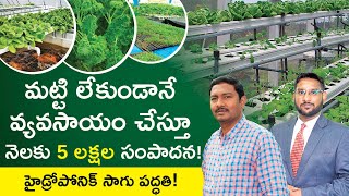 Hydroponic Farming In Telugu  How To Start Hydroponic Farming Business  Infinity Green Farms [upl. by Afrika]