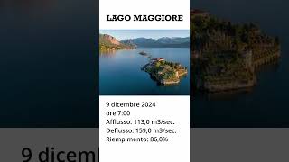 Lago Maggiore livelli idrometrici 9 dicembre 2024 ore 7 short [upl. by Araht548]