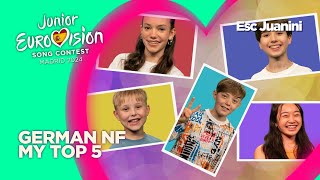 🇩🇪 Junior Eurovision 2024  Germany National Final  My Top 5 [upl. by Warford]