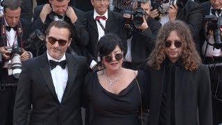 Joaquin Phoenix and director Lynne Ramsay on the red carpet in Cannes [upl. by Jamille]