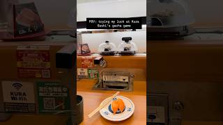 Conveyor Belt Sushi gacha tokyo japan sushi gacha onepiece kurasushi tokyofood japanvlog [upl. by Derwon]