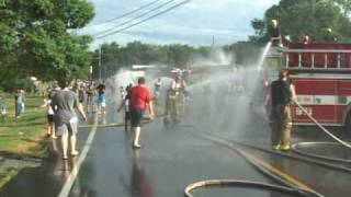 ColdenhamNy Fire Department Rescue 208 Wetdown 71010 part 2 [upl. by Kcoj308]