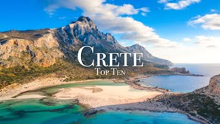 Top 10 Places To Visit in Crete  Greece Travel Guide [upl. by Leor]