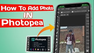 photopea me photo add kaise kare  How To Add Add Photo In Photopea Android  Photopea Tutorial [upl. by Inalaeham555]