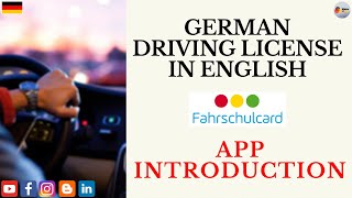 German Driving License in English  App Introduction  Fahrschulcard app  Führerschein [upl. by Arondel521]